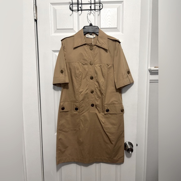 Tory Burch Camp Dress in Khaki - Size 2- NWT - Picture 4 of 8